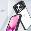 Apple iPhone 15 Plus, Műanyag hátlap + szilikon keret, átlátszó akril hátlap, kamera védelem, Wooze Trendy, zöld