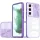 Samsung Galaxy A12 / A12 Nacho / M12 SM-A125F / A127F / M127F, Műanyag hátlap + szilikon keret, átlátszó akril hátlap, kamera védelem, Wooze Trendy, lila