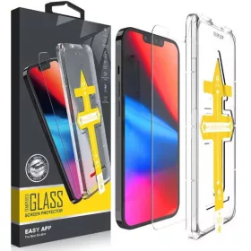   Samsung Galaxy A35 5G SM-A356B, Kijelzővédő fólia, ütésálló fólia (az íves részre NEM hajlik rá!), Tempered Glass (edzett üveg), segéd kerettel, Wooze Gorilla Glass, Clear