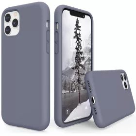   Apple iPhone 16 Pro Max, Szilikon tok, Wooze Liquid Silica Gel, leander-szürke