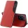 Xiaomi 14, Oldalra nyíló tok, stand, hívás mutatóval, Wooze FashionBook, piros