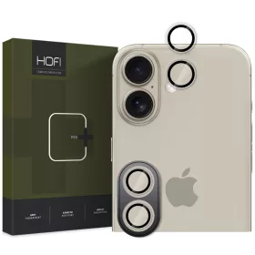   Apple iPhone 16 / 16 Plus, Kamera lencsevédő fólia, ütésálló fólia, Tempered Glass (edzett üveg), alumínium keret, Camring Pro Plus, Clear