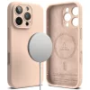 Apple iPhone 16 Pro Max, Szilikon tok, mikrofiber belső, közepesen ütésálló, Magsafe kompatibilis, Ringke Silicone Magnetic, rózsaszín