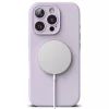Apple iPhone 16 Pro Max, Szilikon tok, mikrofiber belső, közepesen ütésálló, Magsafe kompatibilis, Ringke Silicone Magnetic, lila