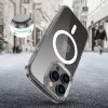 Apple iPhone 16 Pro, Műanyag hátlap védőtok + szilikon keret, Magsafe töltővel kompatibilis, FlexAir Hybrid Magsafe, átlátszó