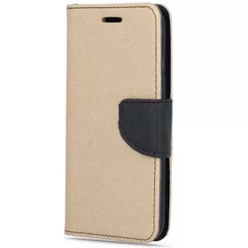   Apple iPhone 16 Pro Max, Oldalra nyíló tok, stand, Fancy Book, arany/fekete