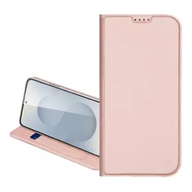   Samsung Galaxy S24 FE SM-S721, Oldalra nyíló tok, stand, Dux Ducis, vörösarany