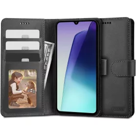   Xiaomi Redmi 14C / Poco C75, Oldalra nyíló tok, stand, mágnes csattal, TP Wallett, fekete