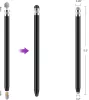 Univerzális toll, (bármilyen kapacitív kijelzőhöz), USP100 4-TIP Stylus Pen, lila/rózsaszín