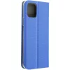 Samsung Galaxy A16 4G / A16 5G SM-A165F / A166B, Oldalra nyíló tok, stand, kártyatartóval, textil minta, Sensitive Book, kék
