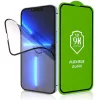 Apple iPhone 16 Pro Max / 17 Pro Max, Kijelzővédő fólia, ütésálló fólia, Tempered Glass (edzett üveg), 5D, Full Glue, Nano Flexi Glass, fekete