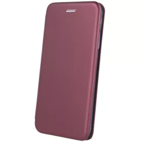   Samsung Galaxy S24 Plus SM-S926, Oldalra nyíló tok, stand, Forcell Elegance, bordó
