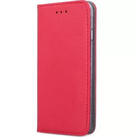   Samsung Galaxy A06 SM-A065F, Oldalra nyíló tok, stand, Smart Magnet, piros