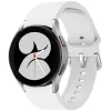 Samsung Galaxy Watch 4 / 5 / 5 Pro / 6 / 7 / FE (40 / 44 / 45mm) / Watch 4 Classic / 6 Classic (42 / 43 / 46mm), szilikon pótszíj, állítható, TP IconBand, fehér
