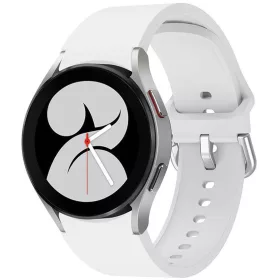  Samsung Galaxy Watch 4 / 5 / 5 Pro / 6 / 7 / FE (40 / 44 / 45mm) / Watch 4 Classic / 6 Classic (42 / 43 / 46mm), szilikon pótszíj, állítható, TP IconBand, fehér