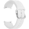 Samsung Galaxy Watch 4 / 5 / 5 Pro / 6 / 7 / FE (40 / 44 / 45mm) / Watch 4 Classic / 6 Classic (42 / 43 / 46mm), szilikon pótszíj, állítható, TP IconBand, fehér