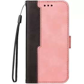   Samsung Galaxy S25 Ultra SM-S938, Oldalra nyíló tok, stand, kártyatartóval, kézpánttal, Wooze Colour Wallet, rózsaszín