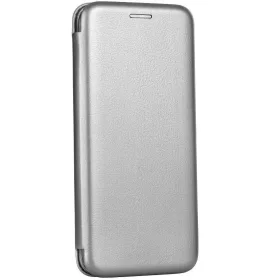   Samsung Galaxy S25 Plus SM-S936, Oldalra nyíló tok, stand, Forcell Elegance, szürke
