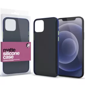   Xiaomi 12 Pro / 12 Pro (Dimensity) / 12S Pro, Szilikon tok, színes gombokkal, Xprotector Matte, áttetsző/kék