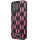 Apple iPhone 13 Pro, Műanyag hátlap védőtok, Monogram minta, Karl Lagerfeld Monogram Plague, fekete/rózsaszín