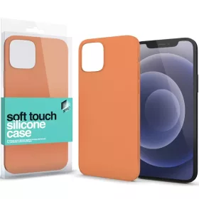   Apple iPhone 15 Pro, Szilikon tok, Xprotector Soft Touch, narancssárga