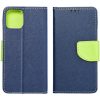 Samsung Galaxy M51 SM-M515F, Oldalra nyíló tok, stand, Fancy Book, sötétkék