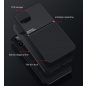 Xiaomi Redmi Note 9T 5G, Szilikon tok, közepesen ütésálló, mágneses tartóval kompatibilis, karbon minta, Wooze Carbon, sötétzöld