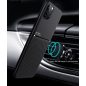 Xiaomi Redmi Note 9T 5G, Szilikon tok, közepesen ütésálló, mágneses tartóval kompatibilis, karbon minta, Wooze Carbon, sötétzöld