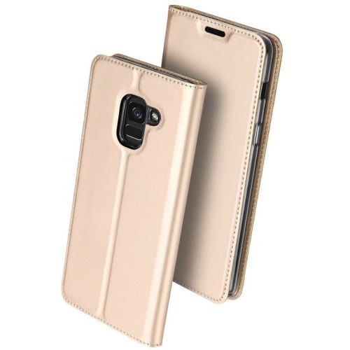 Huawei P Smart (2021), Oldalra nyíló tok, stand, Dux Ducis, arany