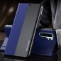 Huawei P40, Oldalra nyíló tok, stand, Wooze Silver Line, sötétkék