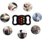 Apple AirTag szilikon tok, nyakörvre helyezhető, légáteresztő, Wooze AirTag Pet Guard, fekete/színes