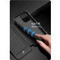 Samsung Galaxy S21 Plus 5G SM-G996, Oldalra nyíló tok, stand, Dux Ducis Skin X New, kék