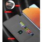 Samsung Galaxy A42 5G / M42 5G SM-A426B / M426B, Oldalra nyíló tok, stand, festék minta, Wooze Flashy Colors, színes/zöld