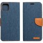 Samsung Galaxy S21 FE 5G SM-G990, Oldalra nyíló tok, stand, Canvas Book, sötétkék