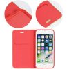 Xiaomi Redmi 9A / 9AT / 9i, Oldalra nyíló tok, stand, Luna Book, piros