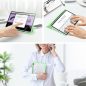 Samsung Galaxy Tab A8 10.5 (2021) SM-X200 / X205, mappa tok, Trifold, légpárnás sarok, közepesen ütésálló, átlátszó hátlap, Dux Ducis Toby, fekete