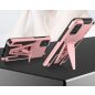 Xiaomi Poco M3, Műanyag hátlap védőtok szilikon belső, közepesen ütésálló, kitámasztóval, Wooze Supportive Care, vörösarany