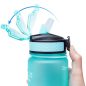 Prémium motivációs sport kulacs, idősáv, motivációs szöveg, kézpánttal, 1000 ml, Wooze You Did It, menta