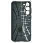 Samsung Galaxy S23 SM-S911, Szilikon tok, Spigen Liquid Air, háromszög minta, sötétzöld