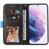 Samsung Galaxy A13 4G SM-A135F / A137F, Oldalra nyíló tok, stand, kártyatartóval, kézpánttal, Wooze Colour Wallet, kék