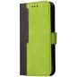 Apple iPhone 12 / 12 Pro, Oldalra nyíló tok, stand, kártyatartóval, kézpánttal, Wooze Colour Wallet, zöld