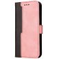 Apple iPhone 13 Pro, Oldalra nyíló tok, stand, kártyatartóval, kézpánttal, Wooze Colour Wallet, rózsaszín