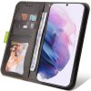 Samsung Galaxy A23 4G / A23 5G SM-A235F / A236U, Oldalra nyíló tok, stand, kártyatartóval, kézpánttal, Wooze Colour Wallet, zöld