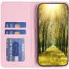 Samsung Galaxy A73 5G SM-A736B, Oldalra nyíló tok, stand, kártyatartóval, 3D rombusz minta, Wooze Pillow, rózsaszín