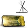 Oppo Find X5, Oldalra nyíló tok, stand, kártyatartóval, 3D rombusz minta, Wooze Pillow, fehér