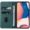 Samsung Galaxy A73 5G SM-A736B, Oldalra nyíló tok, stand, kártyatartóval, kézpánttal, Wooze Business Plus, zöld