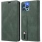 Huawei Mate 50 Pro, Oldalra nyíló tok, stand, kártyatartóval, kézpánttal, Wooze Business Plus, sötétzöld
