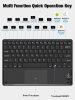 Samsung Galaxy Tab S9 Plus 12.4 / Tab S10 Plus 12.4 SM-X810 / X816B / X820 / X826B, Bluetooth billentyűzetes, mappa tok, Touch Pad, mágneses rögzítés, Wooze Simple Touch, fekete