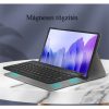 Samsung Galaxy Tab S9 Plus 12.4 / Tab S10 Plus 12.4 SM-X810 / X816B / X820 / X826B, Bluetooth billentyűzetes, mappa tok, billentyűzet világítás, mágneses rögzítés, Wooze Illuminated, fekete