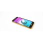 Sony Xperia XZ2, TPU szilikon tok, Forcell Diamond, köves virágminta, arany